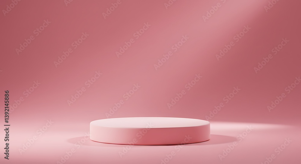 Blush-Toned Minimalism: 3D Render AI Generated Blush-Toned Minimalism: 3D Render AI Generated