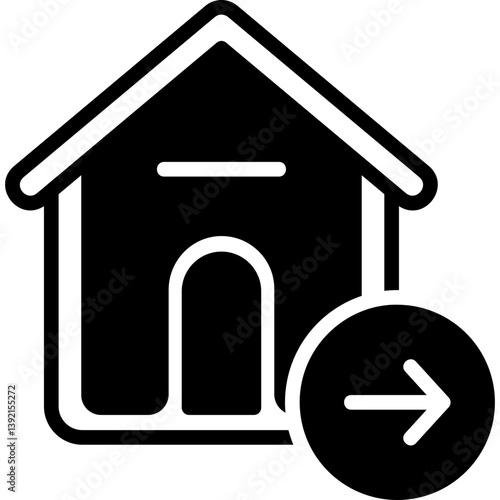Log Out glyph icon
