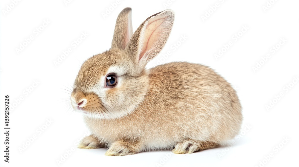 Cute baby rabbit, studio shot, for pet adoption Cute baby rabbit, studio shot, for pet adoption