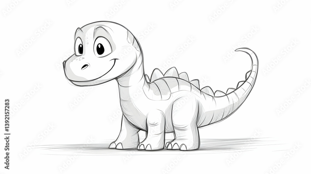 Fototapeta premium dinosaur for drawing illustration