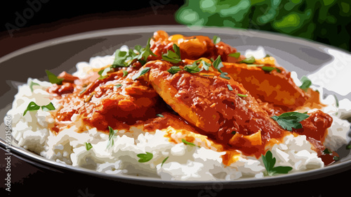 Stew with rice
