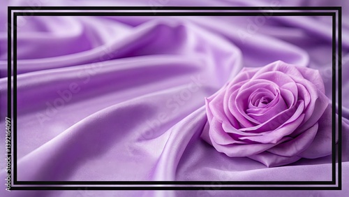 Elegant purple, softly blurred website banner.  Black border frames a bright, paper-textured center.
