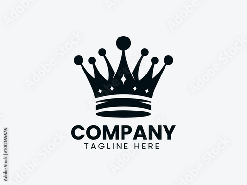 Elegant Crown Royalty Leadership Vector Logo Design, Royal Crown Elegant Logo, Leadership Crown Symbol Logo