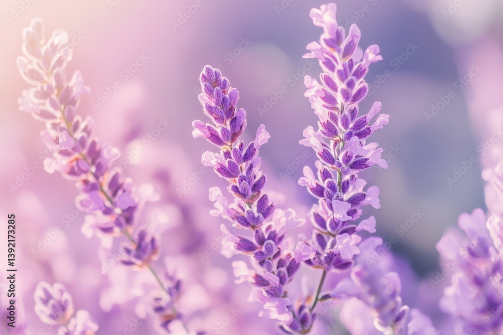 Naklejka premium Lavender flowers in soft light