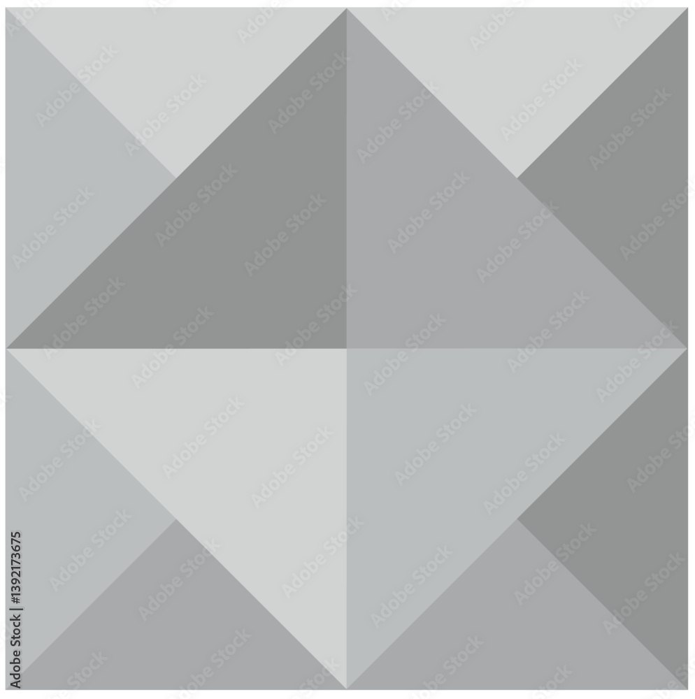  pyramid symbol geometric pattern print vector icon