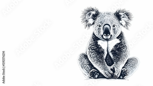 drawing of a koala bear illustration
