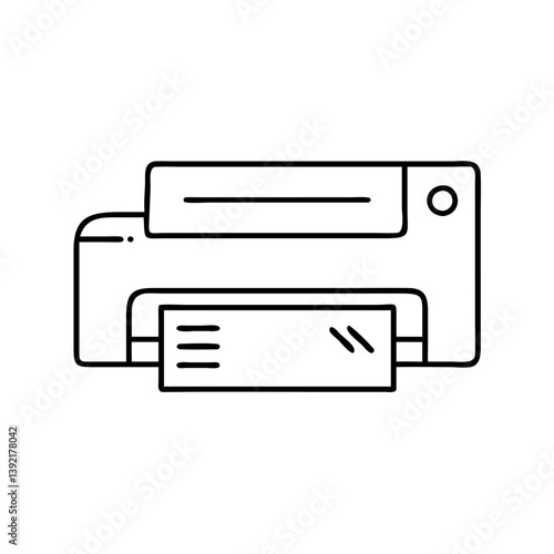 laminator icon, laminator line art - simple line art of laminator, perfect for laminator logos and icons