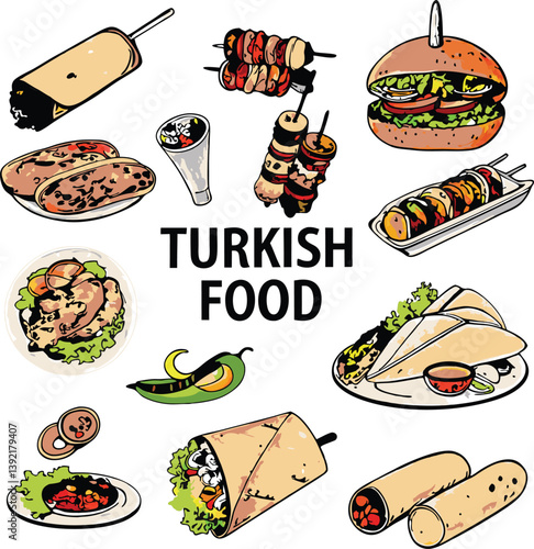 Delicious Turkish Food Kebabs, Wraps, Burgers, and More