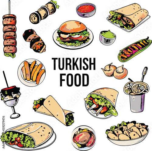 Delicious Turkish Food Kebabs, Wraps, Burgers, and More