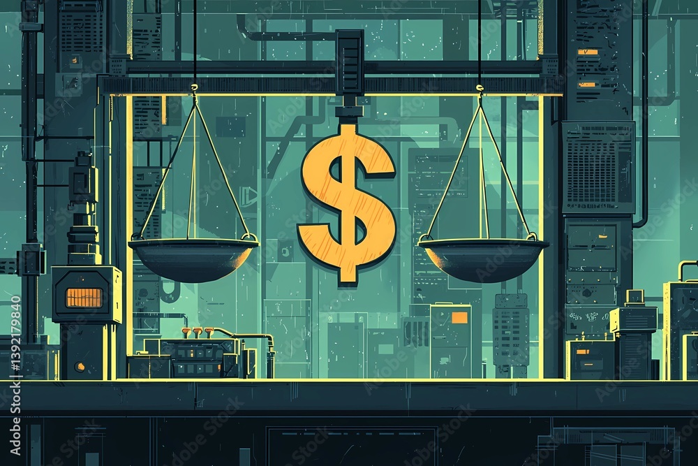 Dollar instability, conceptual illustration