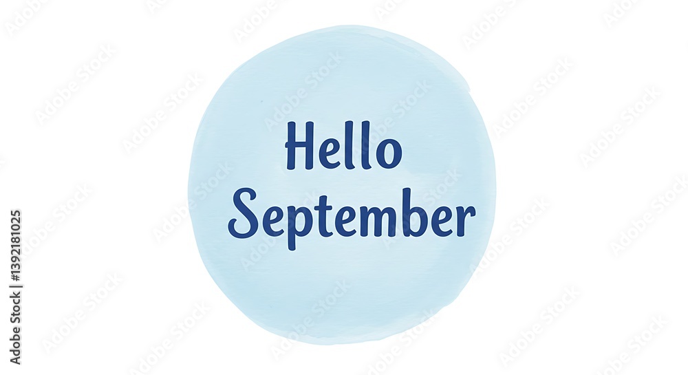 Watercolor Whisper: Hello September AI Generated Watercolor Whisper: Hello September AI Generated