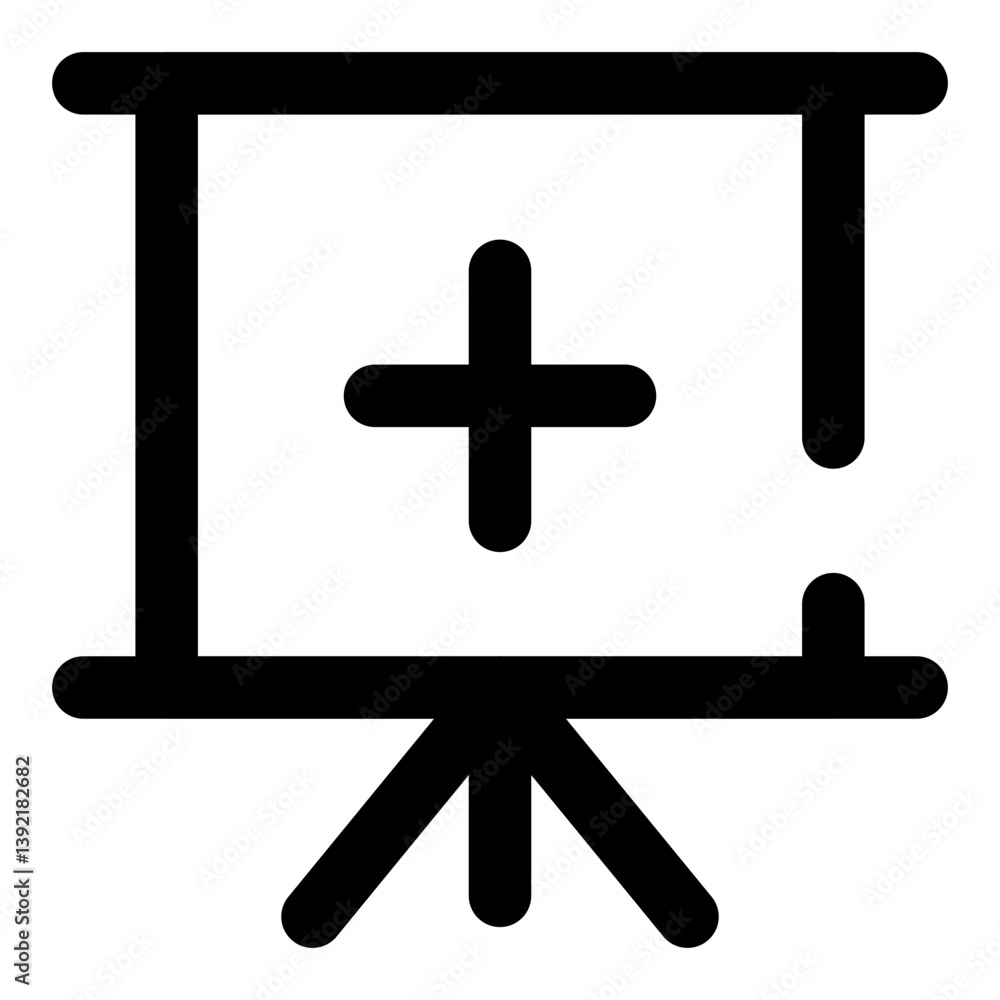 Obraz premium education dashed line icon