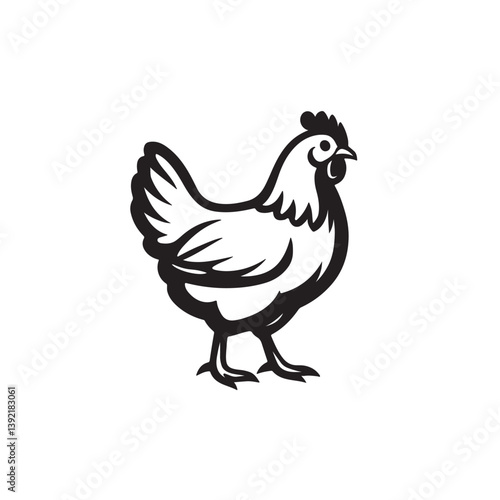 vector illustration of a chicken