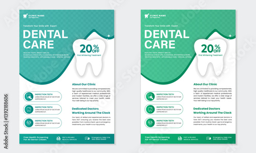 Dental and Medical Related Flyer Design Template