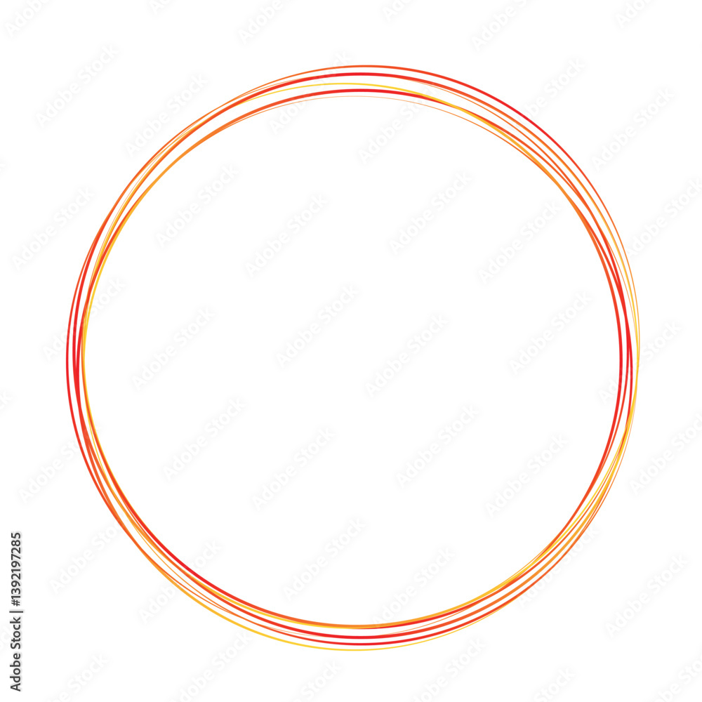 Bright red and yellow circular shapes arranged like rubber bands, forming a unique abstract vector pattern suitable for modern graphic design.
Bright red and yellow circular shapes arranged like rubber bands, forming a unique abstract vector pattern suitable for modern graphic design.
