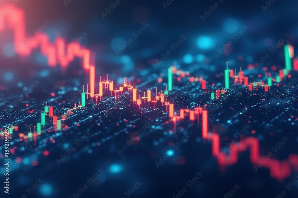 Fototapeta premium Financial Market Dynamics