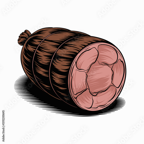 Smoked Bologna Slice – Oklahoma Prime Rib Art Print