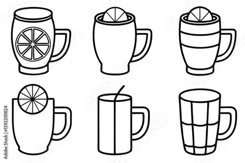 Moscow Mule Line Art Elegant Style for Modern Artwork  