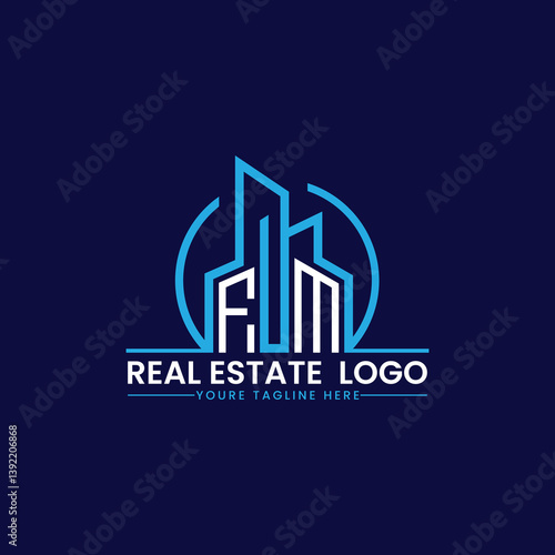 FM Real Estate and Construction Logo Design