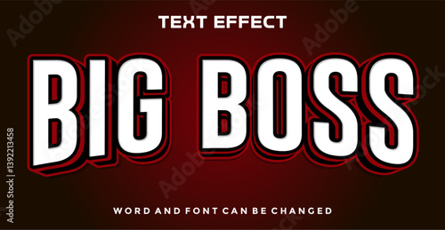 Big boss editable text effect