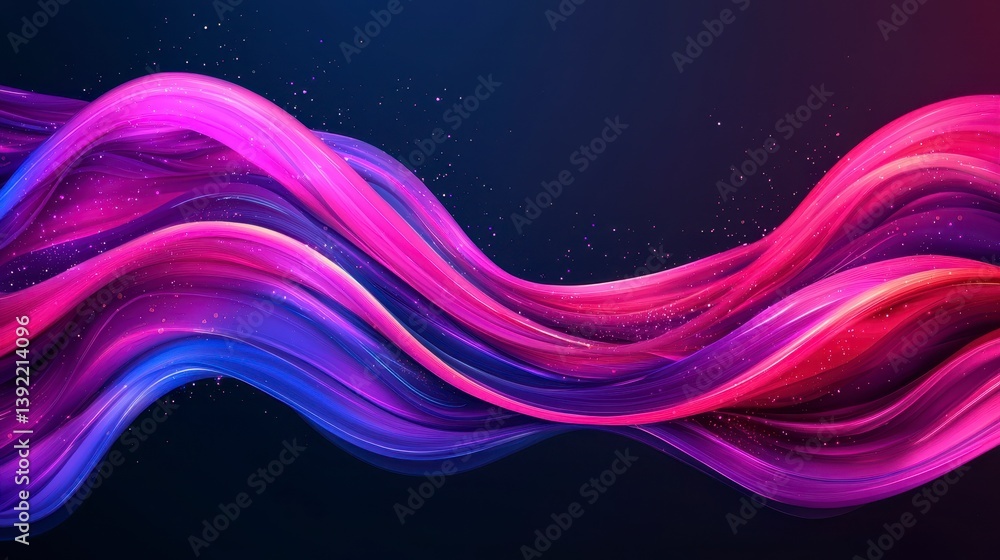 Abstract Wavy Color Flow Design Abstract Wavy Color Flow Design