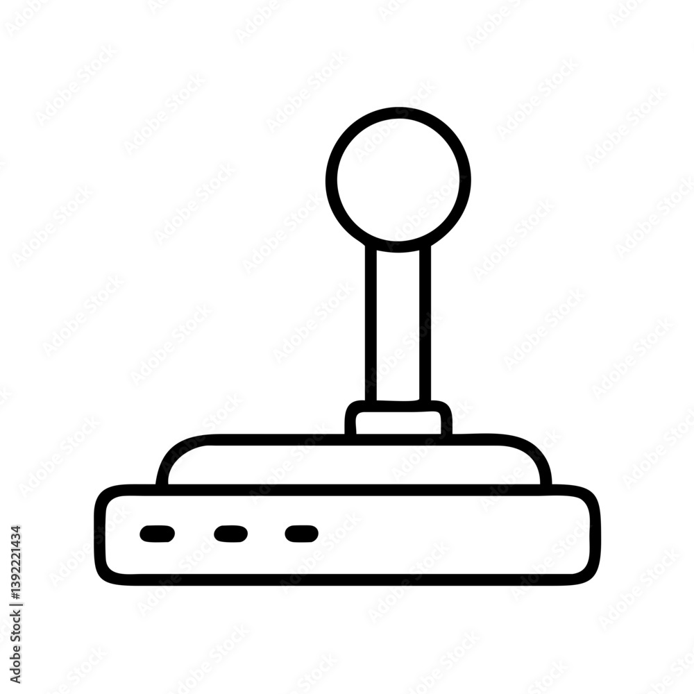 Retro gaming joystick vector illustration for arcade games and console controllers design asset and graphic resource Retro gaming joystick vector illustration for arcade games and console controllers design asset and graphic resource