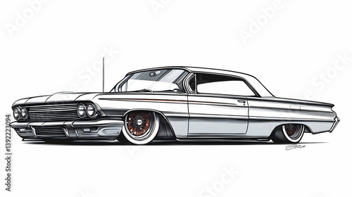 drawing lowrider illustration