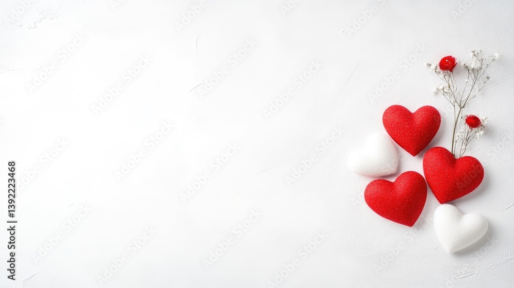 Romantic Valentine's Day hearts