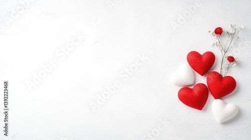 Obraz na płótnie Romantic Valentine's Day hearts w salonie