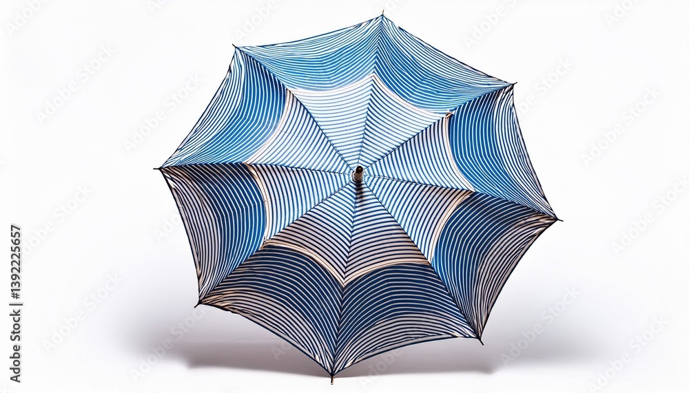 Fototapeta premium blue umbrella on white background
