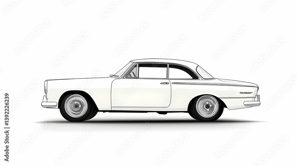 Fototapeta premium drawing on cars illustration