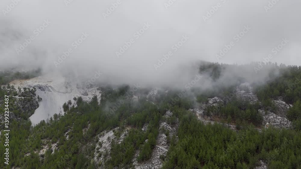 Mountainous winding landscape. scenic landscape, scenic road, serene Mountainous winding landscape. scenic landscape, scenic road, serene