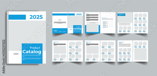 Product Catalog 12 page  Template Layout Design concept