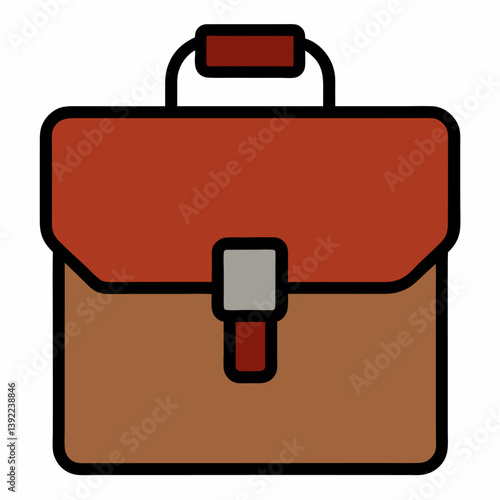 A vibrant briefcase icon with multiple colors, symbolizing creativity, business diversity, and modern professionalism. Suitable for business apps, websites, or startup branding.