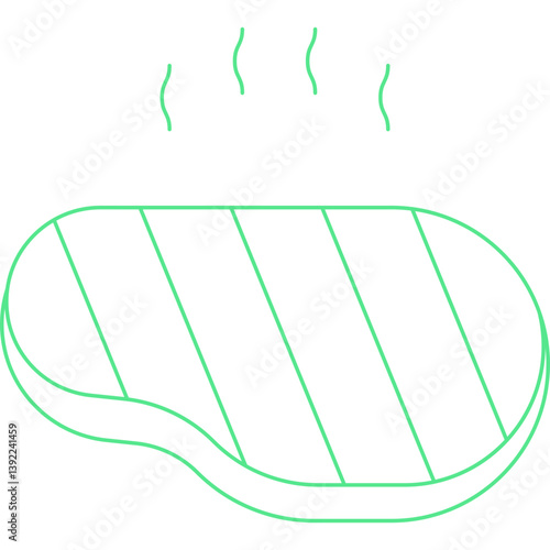 Steakicon single vector illustration