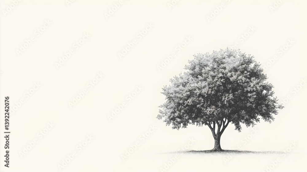 Fototapeta premium drawing of the tree illustration