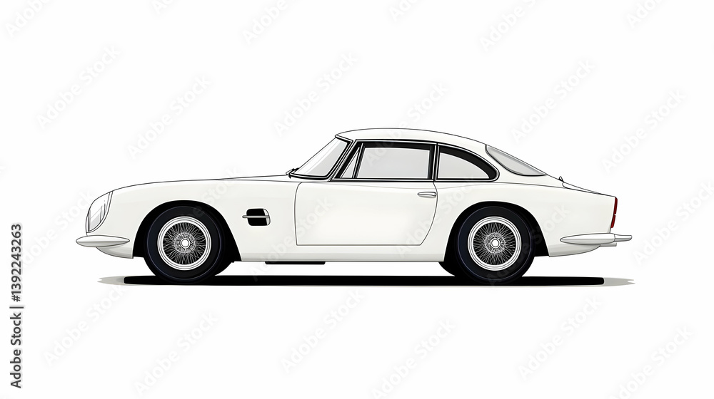 Fototapeta premium drawing car drawing illustration