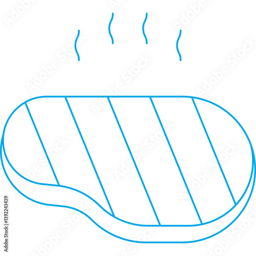 Steakicon single vector illustration