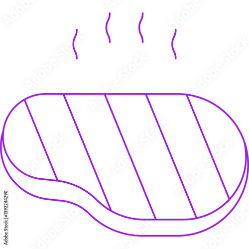 Steakicon single vector illustration