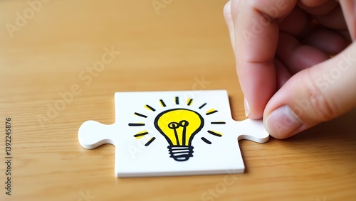 hand drawing light bulb