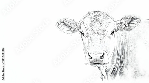drawing of a cattle illustration