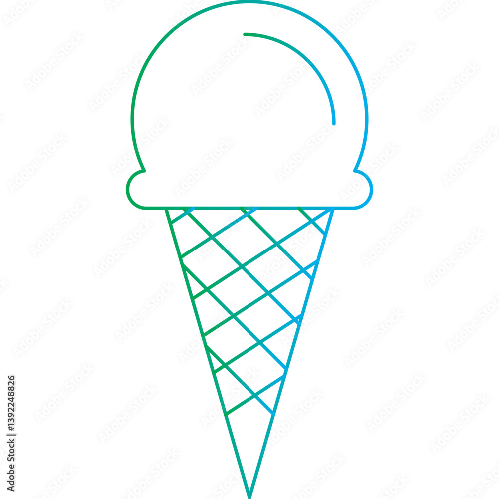 Ice Creamicon single vector illustration Ice Creamicon single vector illustration