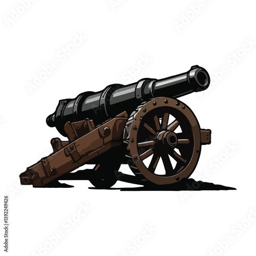 war cannon vector design illustration