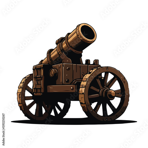 war cannon vector design illustration