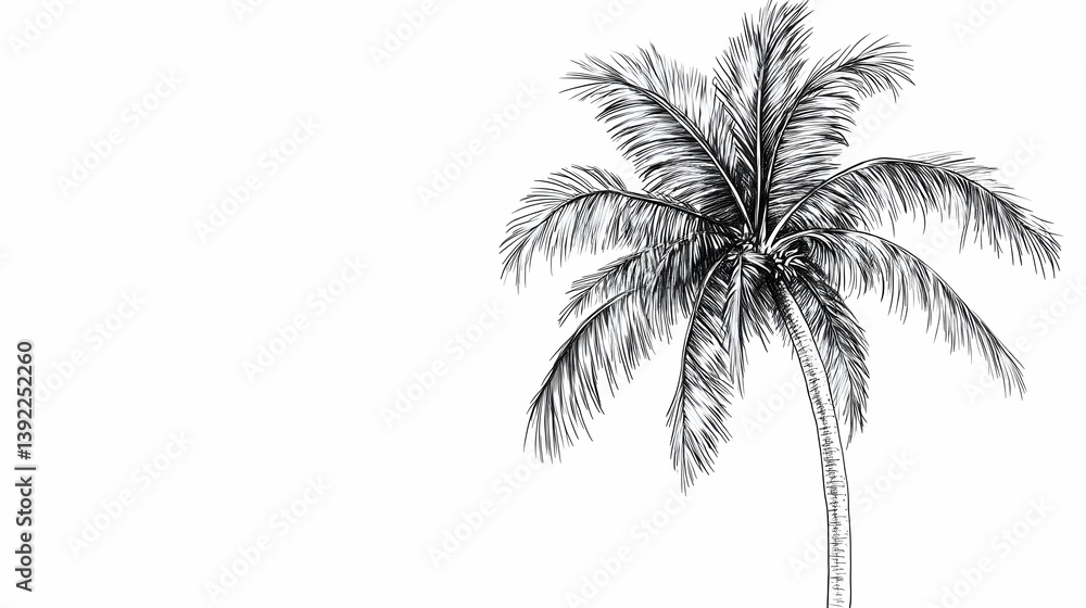 palm tree drawing illustration palm tree drawing illustration