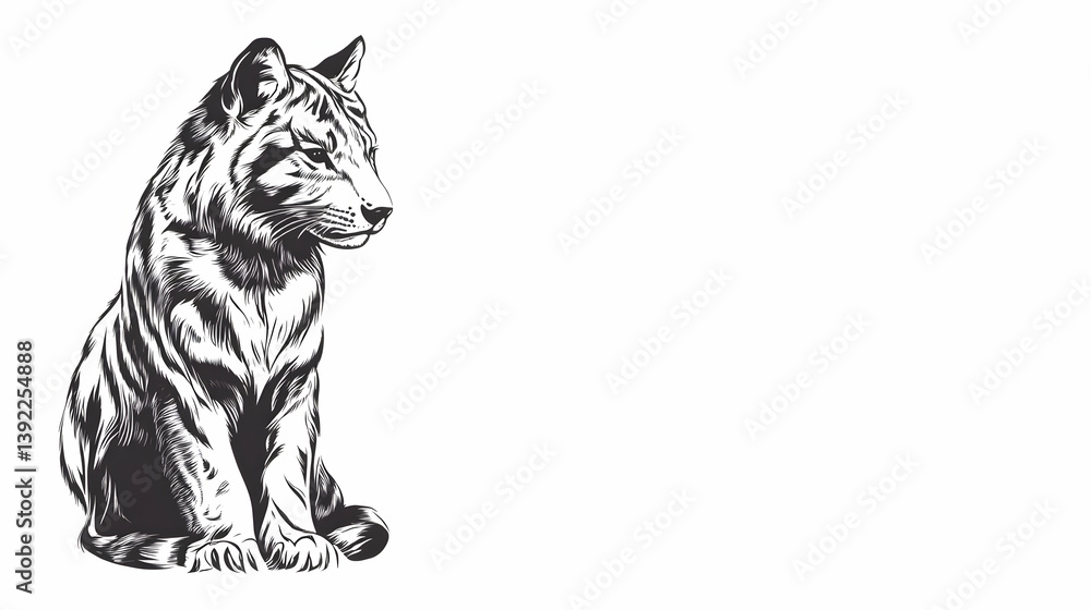 Fototapeta premium animal cute drawing illustration