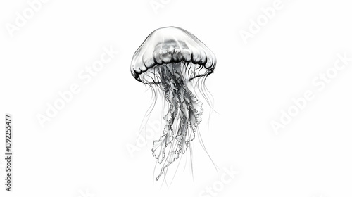 jellyfish drawing illustration