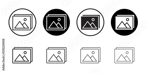 Gallery icon Black and white logo