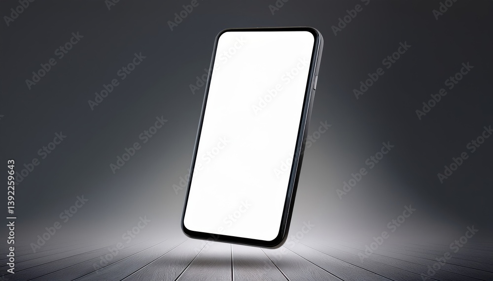 Futuristic Smartphone Display: A sleek, modern smartphone, its screen alight, levitates against an abstract backdrop of wood and muted shades, ready to showcase an array of digital content. Futuristic Smartphone Display: A sleek, modern smartphone, its screen alight, levitates against an abstract backdrop of wood and muted shades, ready to showcase an array of digital content.