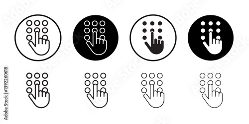 Keypad icon Black and white logo